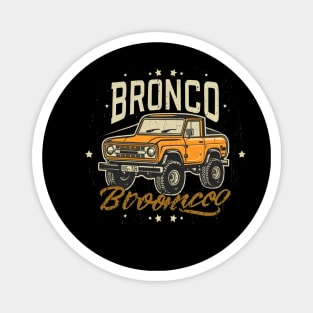 Retro 1987-1991 Ford Bronco w/Tires Magnet